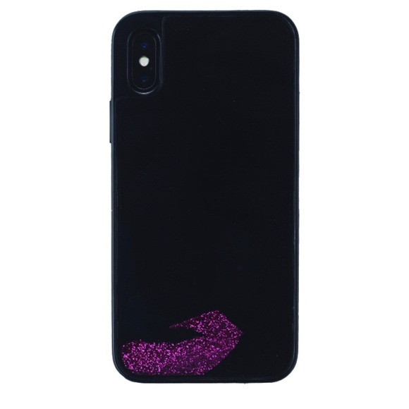 ONN Hidden Glitter Lips Case for iPhone XR/Xs Max - Picture 2 of 6